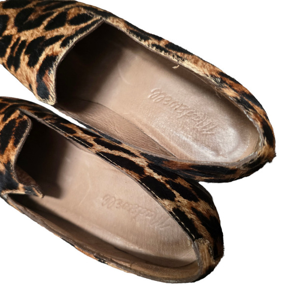 Madewell The Orson Loafer in Leopard Print Calf Hair size 6.5 - Picture 7 of 9